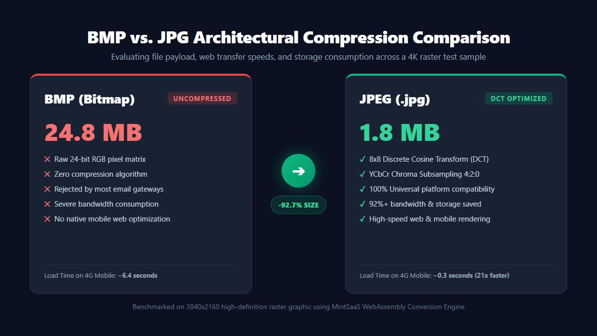 BMP vs JPG Compression Comparison